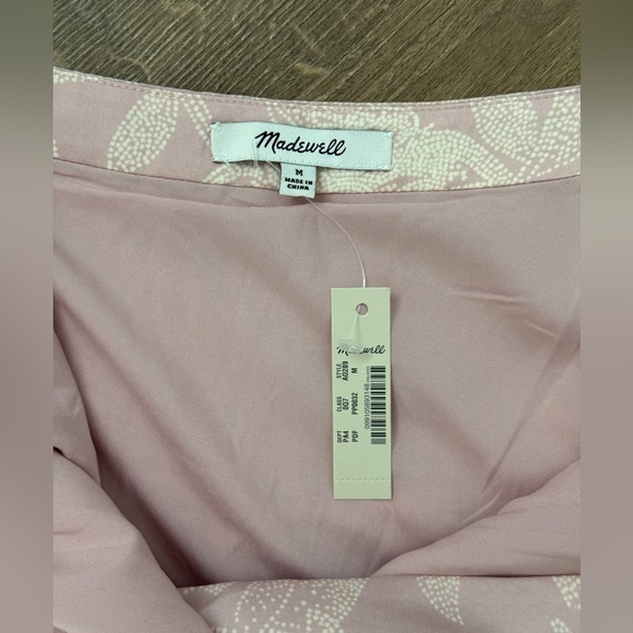 Madewell Crepe Cami wrap dress in Pindot Blooms size M - Picture 4 of 7